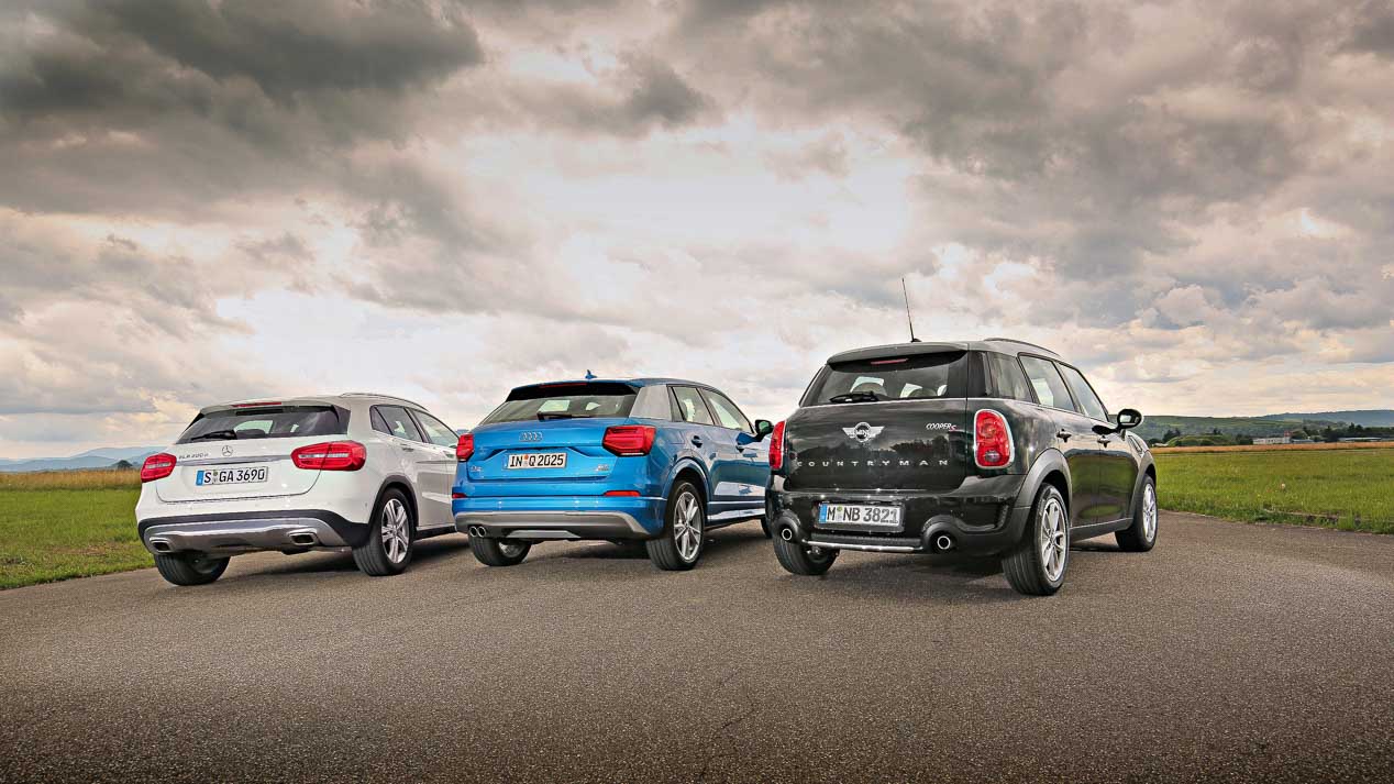 El nuevo Audi Q2, frente al Mercedes GLA y el Mini Countryman