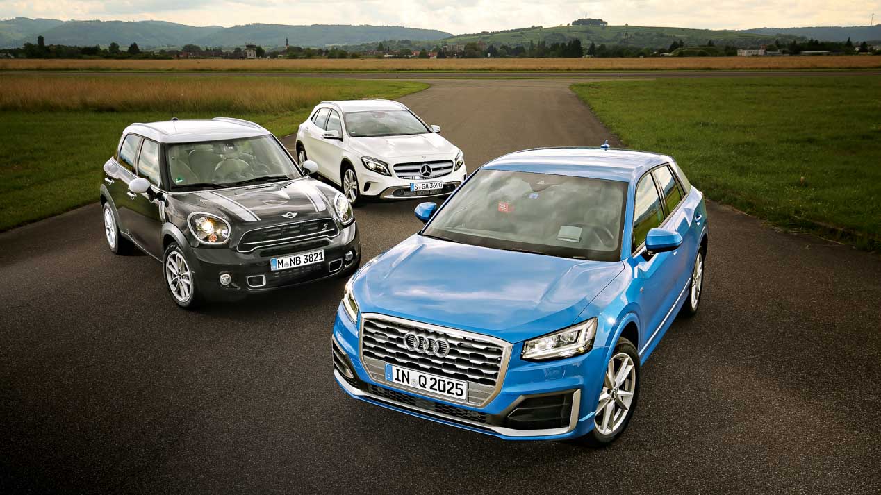 El nuevo Audi Q2, frente al Mercedes GLA y el Mini Countryman