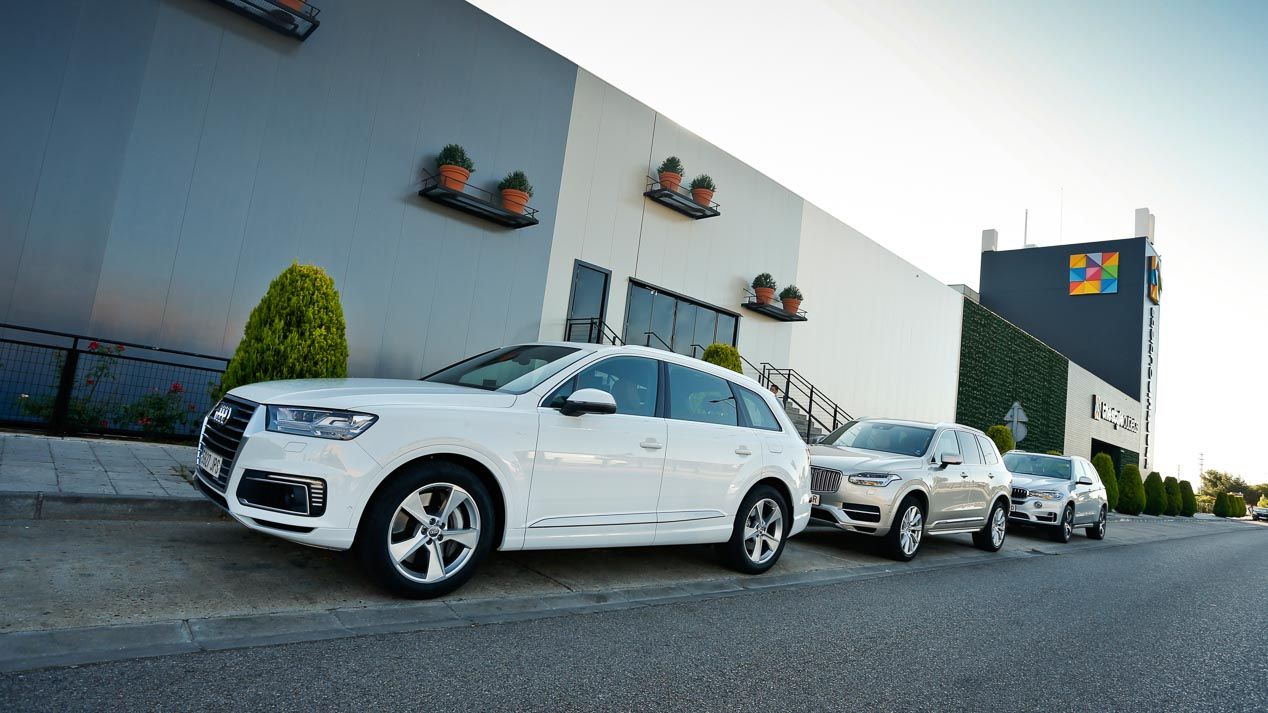 Audi Q7 e-tron, BMW X5 40e y Volvo XC90 T8 Twin Engine