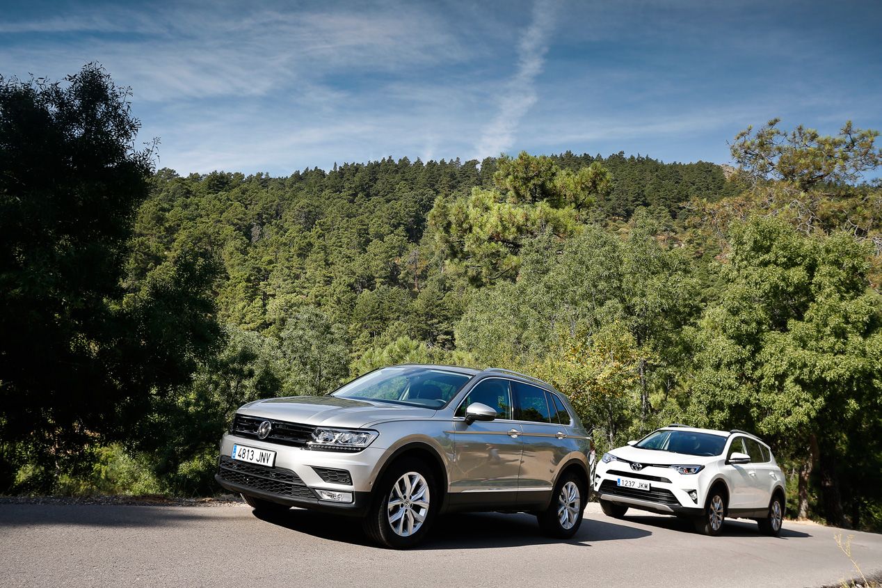 VW Tiguan 2.0 TDI 150 4x2 y Toyota RAV4 150D 4x2