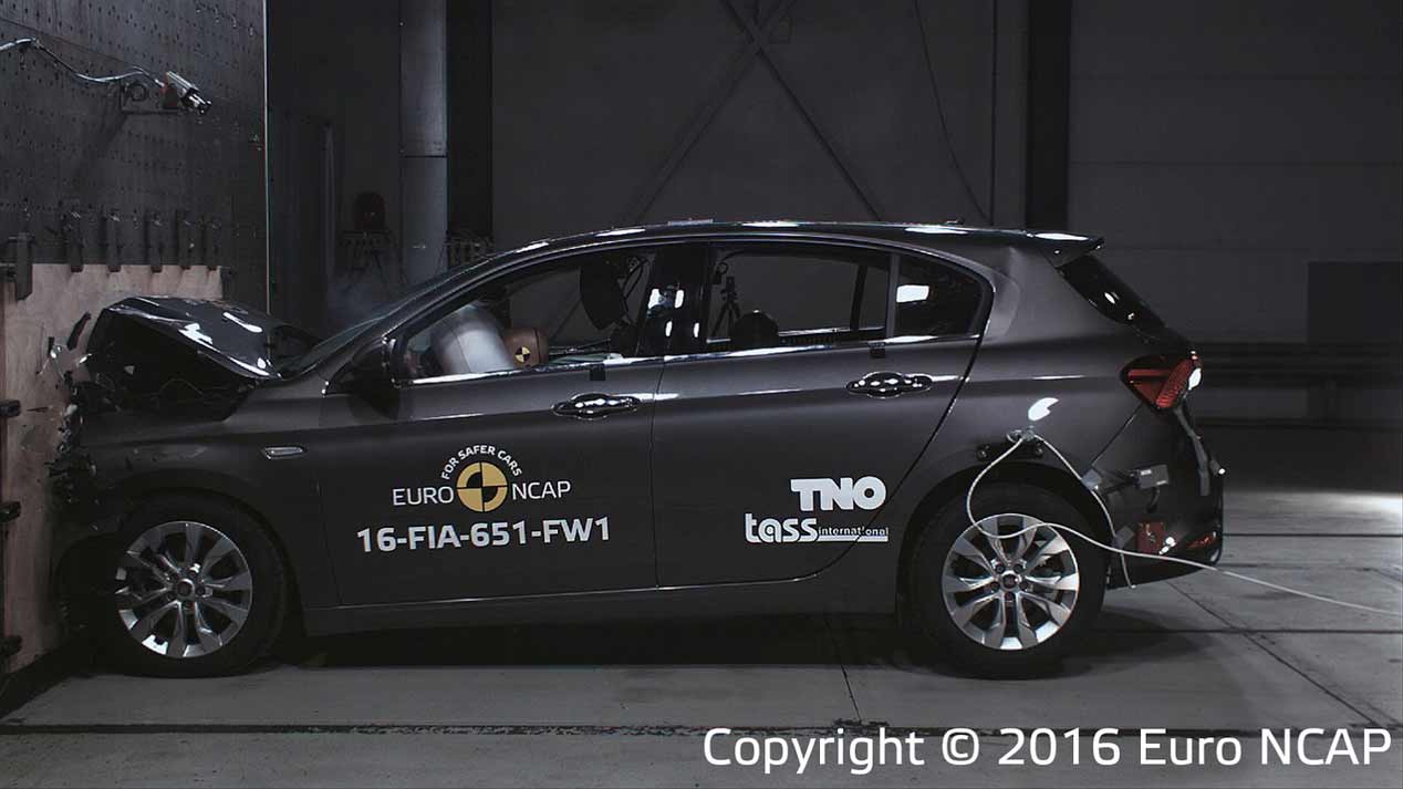Fiat Tipo en los test de choque Euro NCAP, fotos