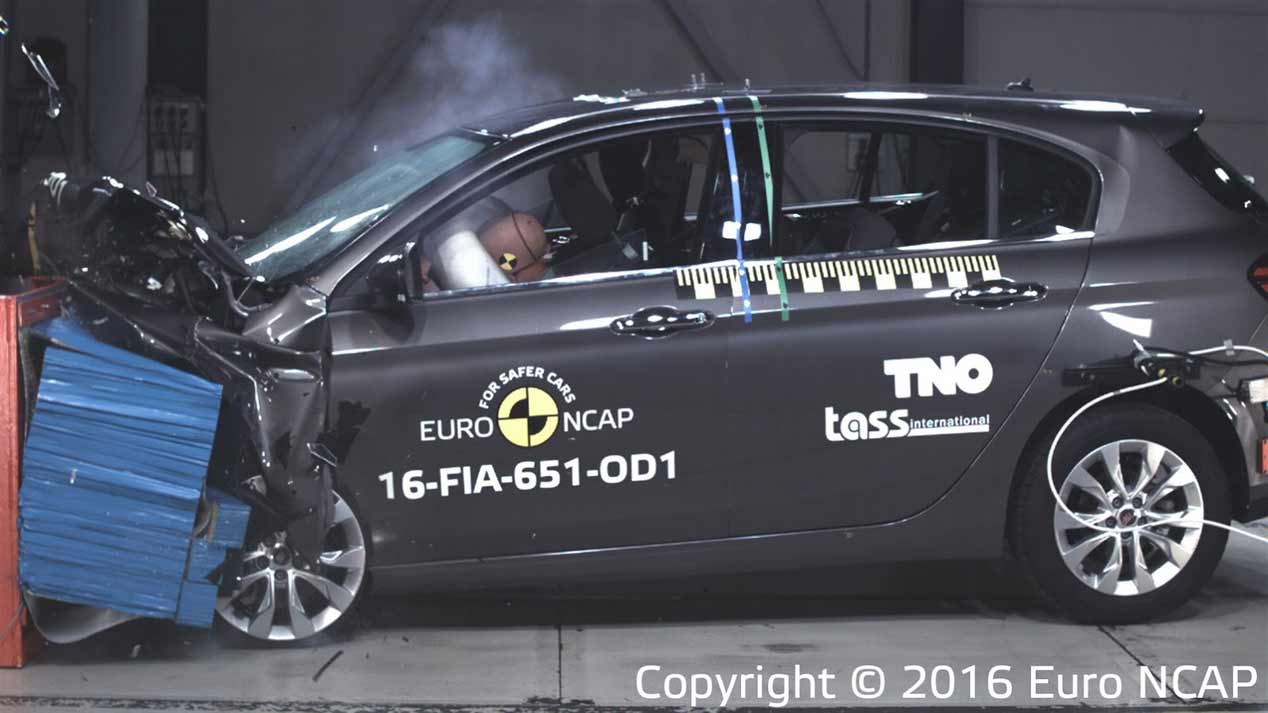 Fiat Tipo en los test de choque Euro NCAP, fotos