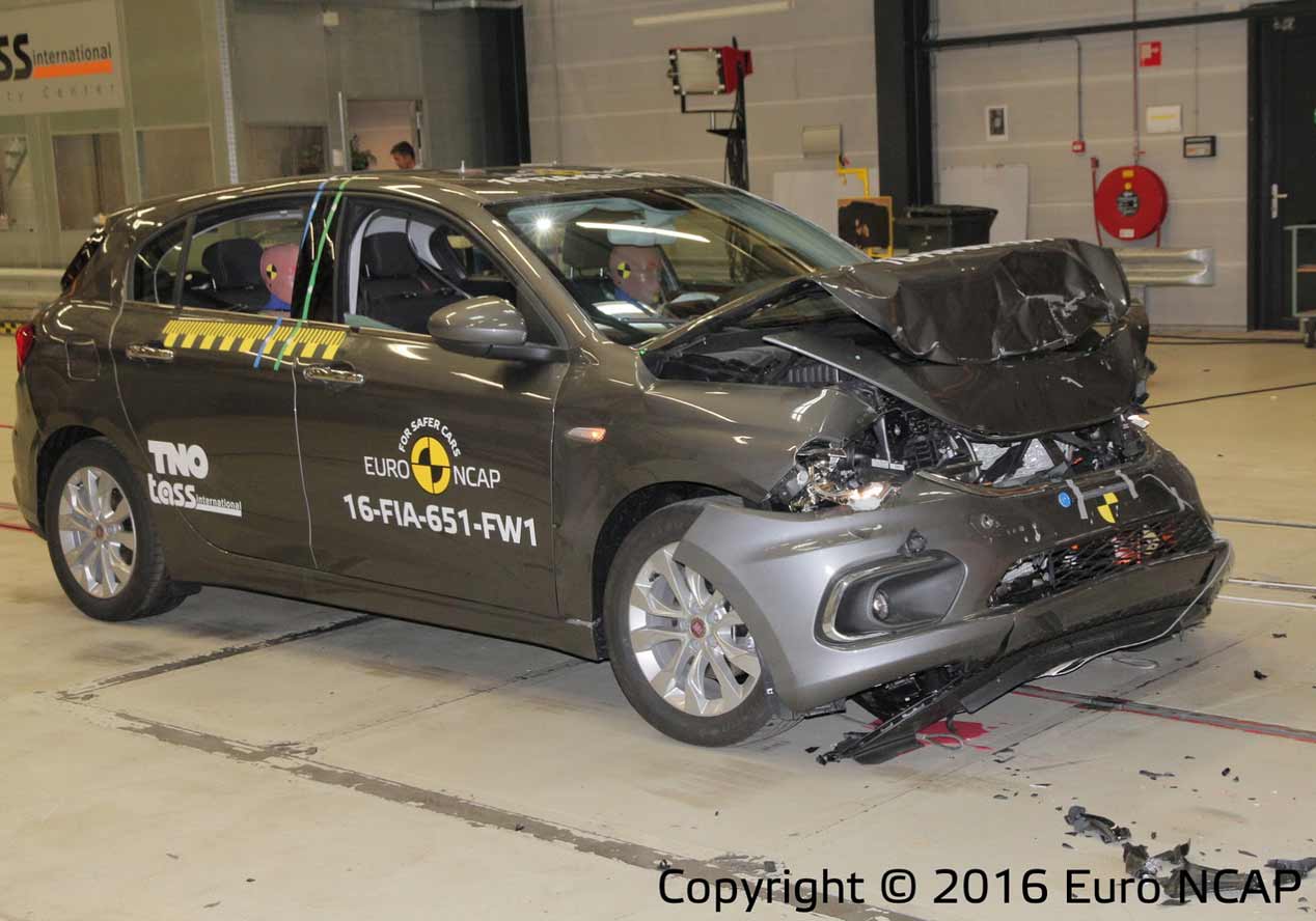 Fiat Tipo en los test de choque Euro NCAP, fotos