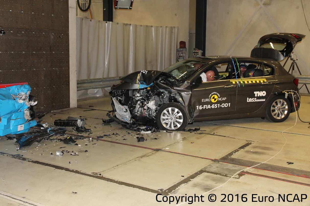Fiat Tipo en los test de choque Euro NCAP, fotos