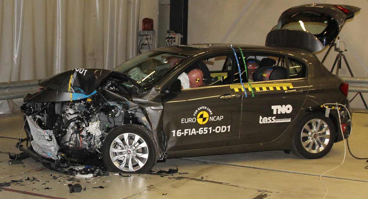 Fiat Tipo en los test de choque Euro NCAP, fotos