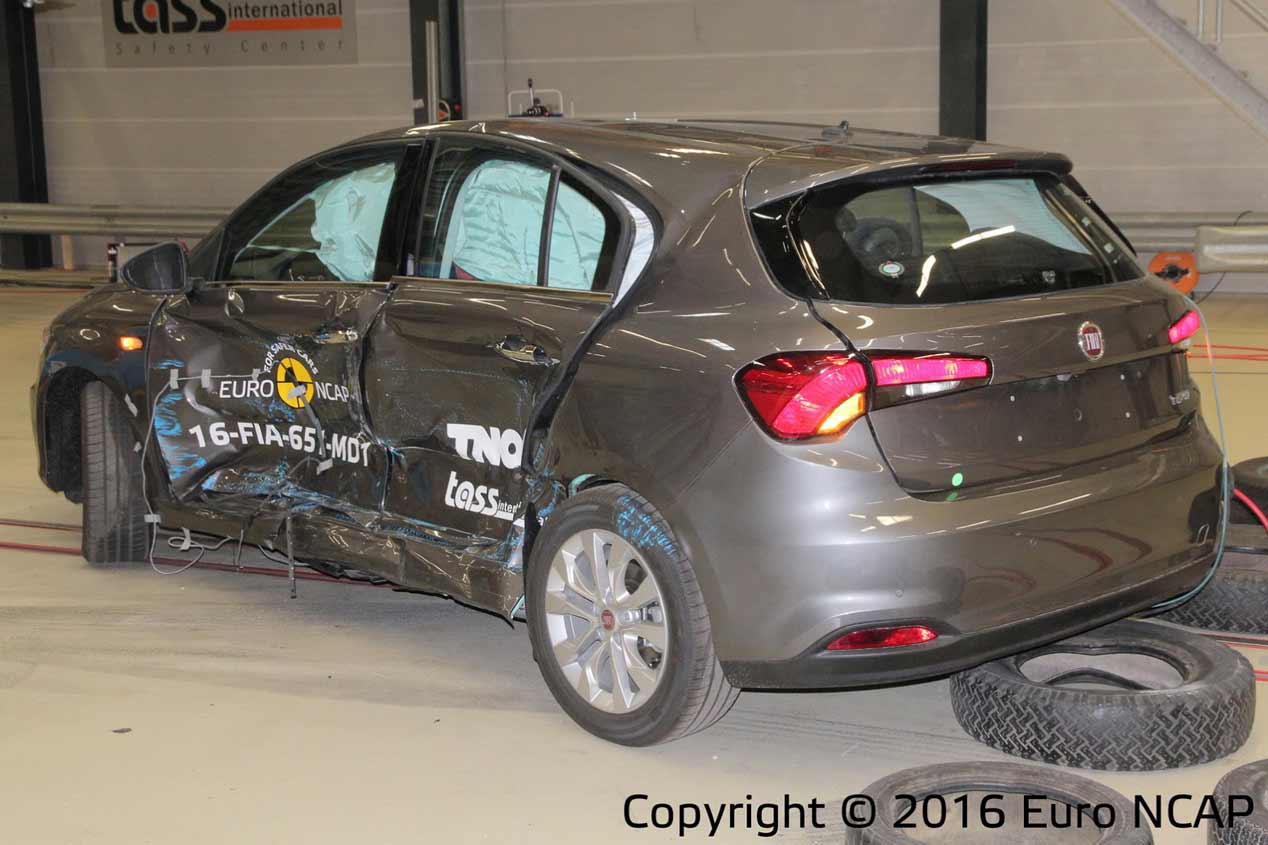 Fiat Tipo en los test de choque Euro NCAP, fotos