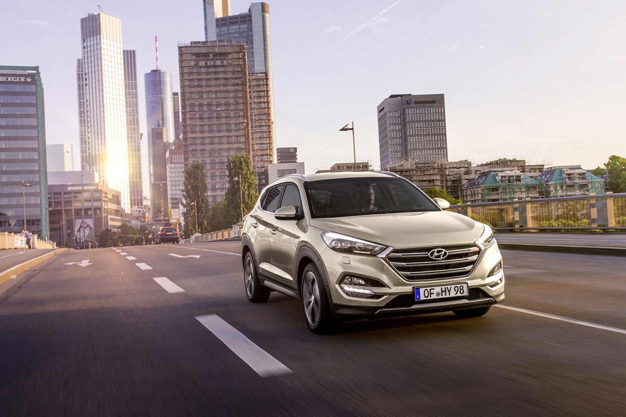 La gama SUV de Hyundai -Tucson, Santa Fe y Grand Santa Fe-, en fotos