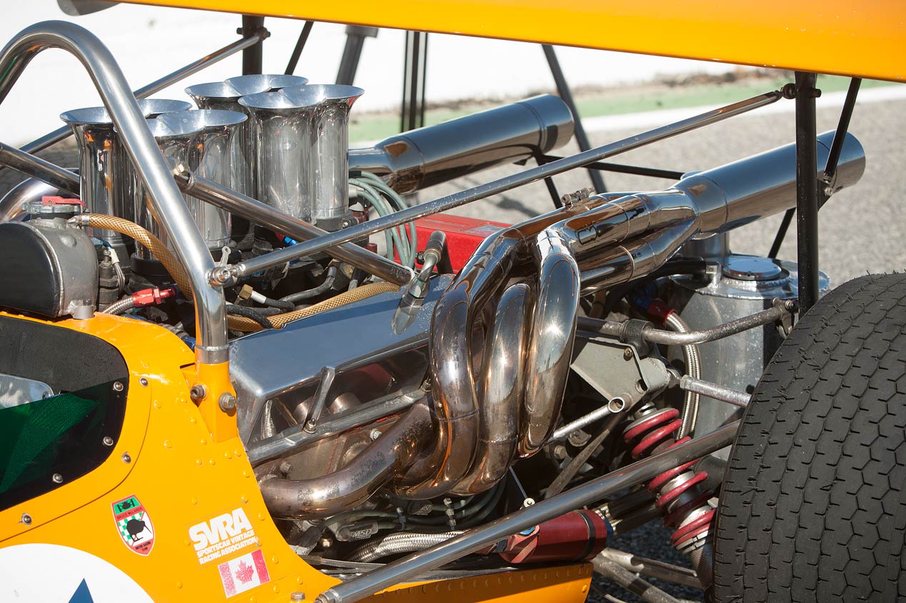 Pedro de la Rosa, al volante del McLaren M10A en el Jarama