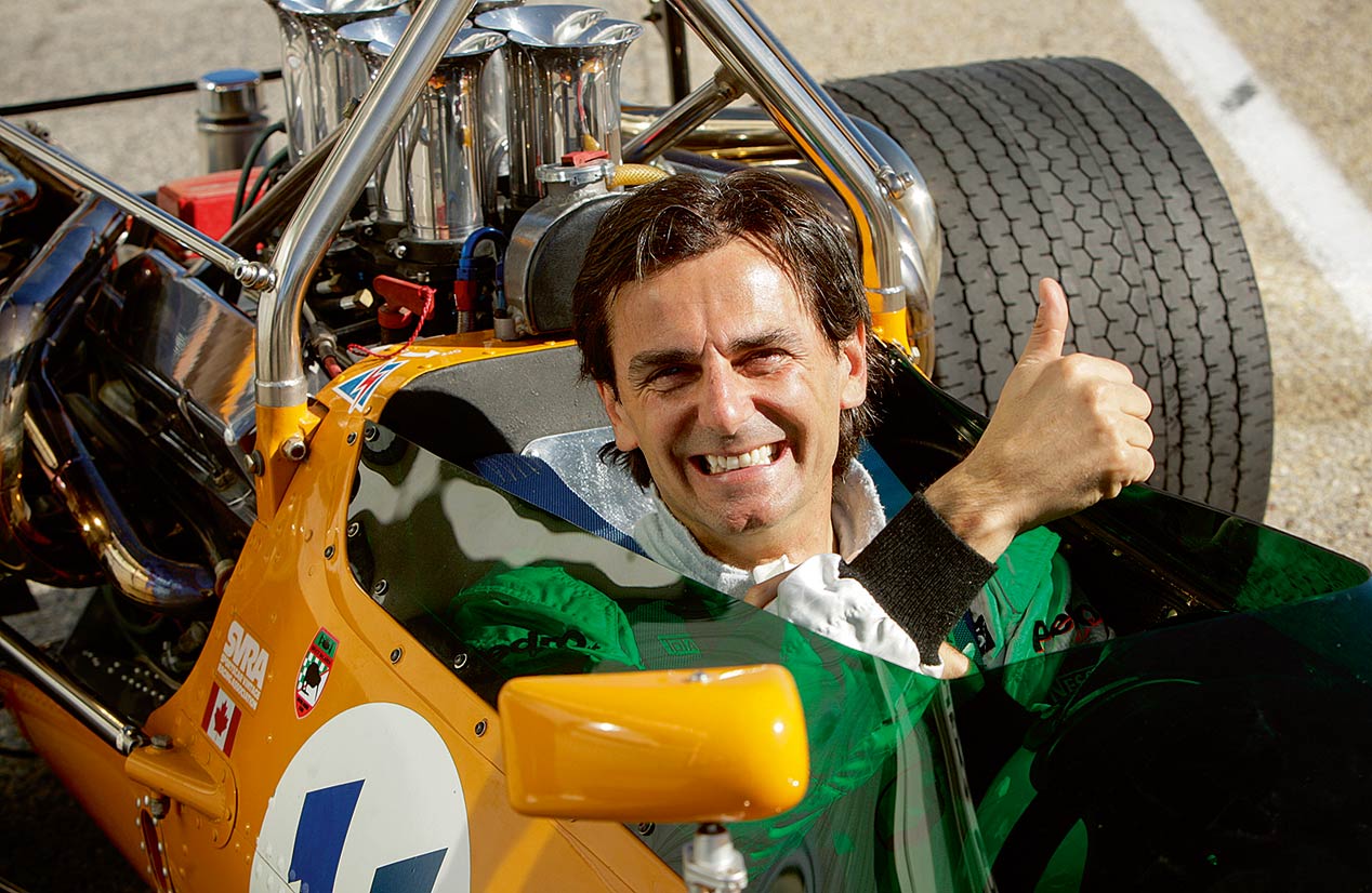 Pedro de la Rosa, al volante del McLaren M10A en el Jarama