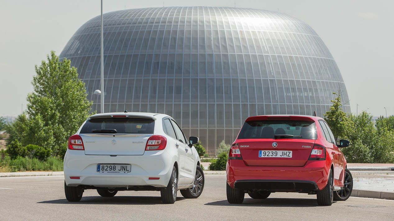 Skoda Fabia frente a Suzuki Baleno