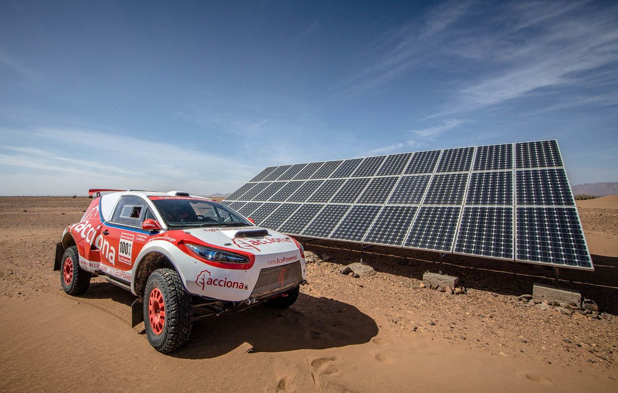 Acciona y su coche eléctrico en el Dakar 2017