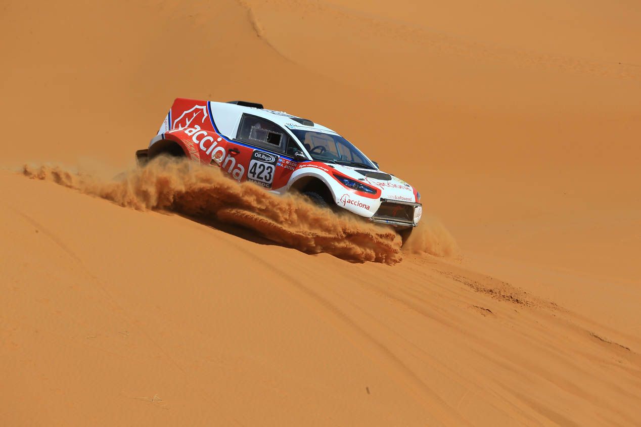 Acciona y su coche eléctrico en el Dakar 2017