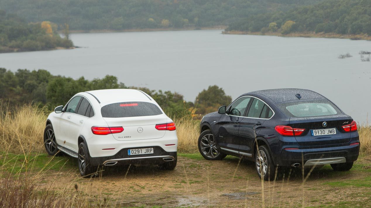 Comparamos el BMW X4 20d xDrive frente al Mercedes GLC Coupé 250d 4Matic