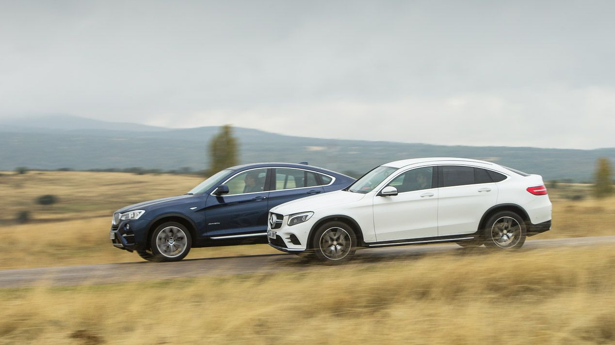 Comparamos el BMW X4 20d xDrive frente al Mercedes GLC Coupé 250d 4Matic