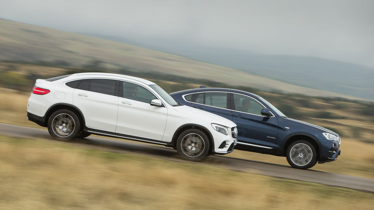 Comparamos el BMW X4 20d xDrive frente al Mercedes GLC Coupé 250d 4Matic