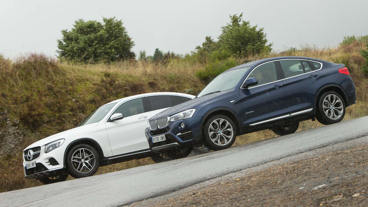 Comparamos el BMW X4 20d xDrive frente al Mercedes GLC Coupé 250d 4Matic