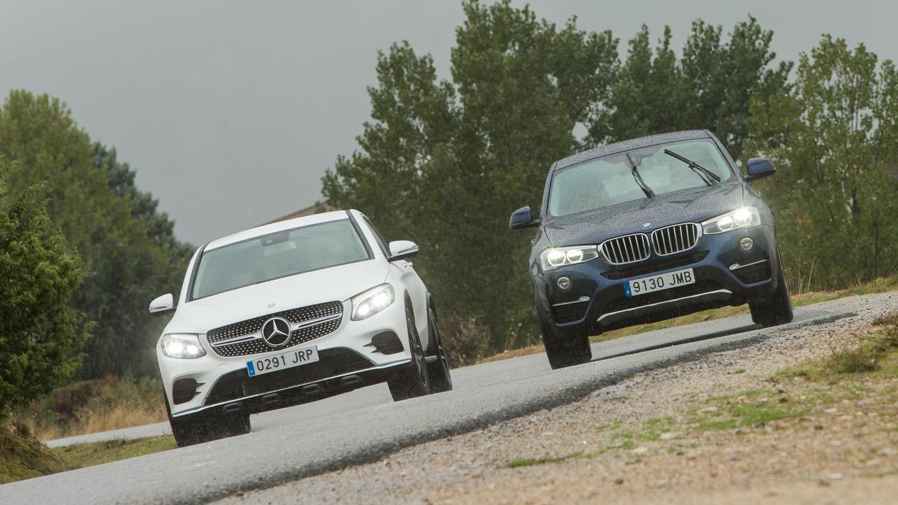 Comparamos el BMW X4 20d xDrive frente al Mercedes GLC Coupé 250d 4Matic