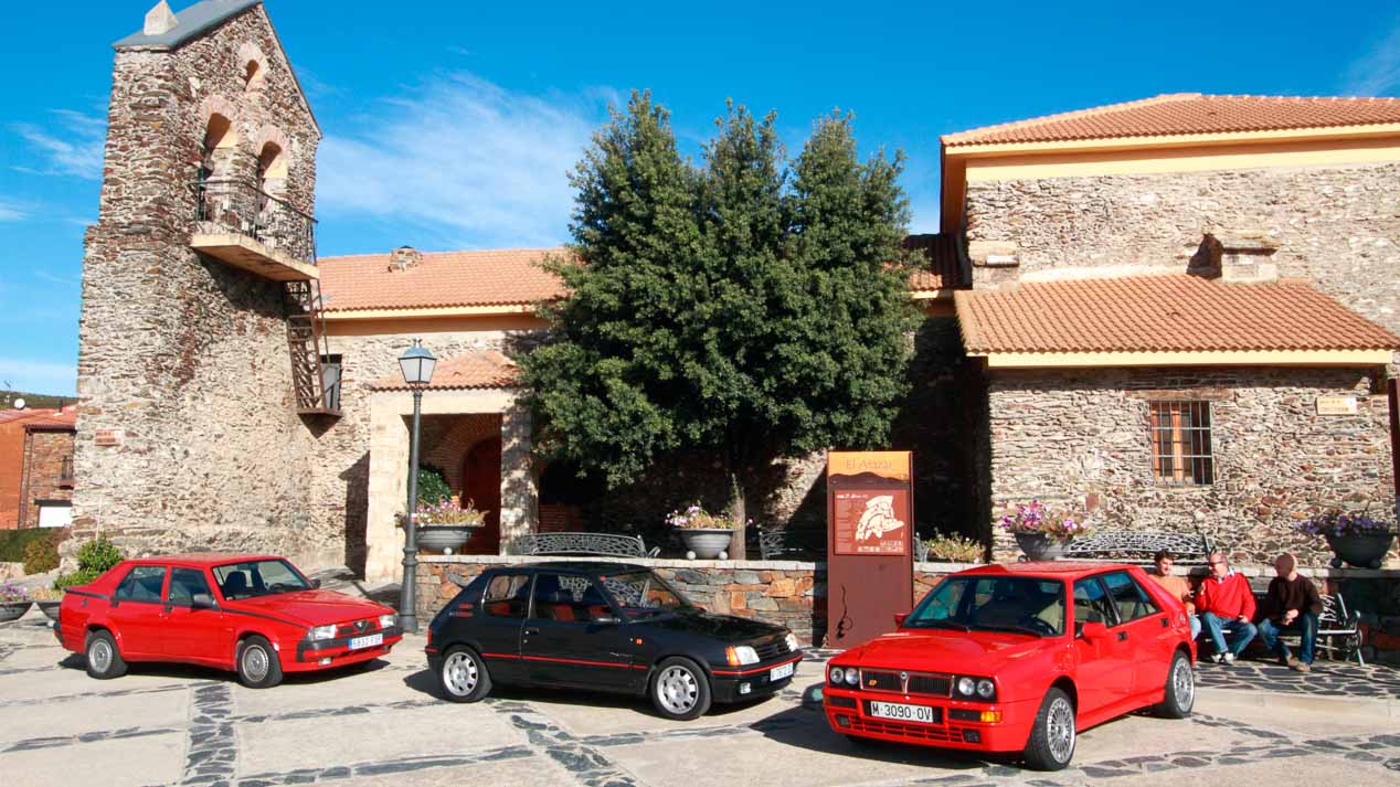 Alfa Romeo 75 V6, Lancia Delta HF Integrale y Peugeot 205 GTI
