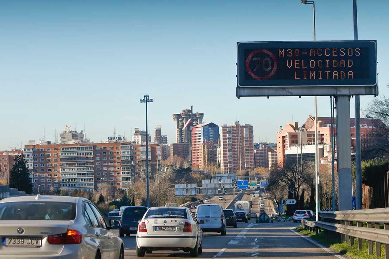 El día en el que en Madrid sólo circularon la mitad de los coches