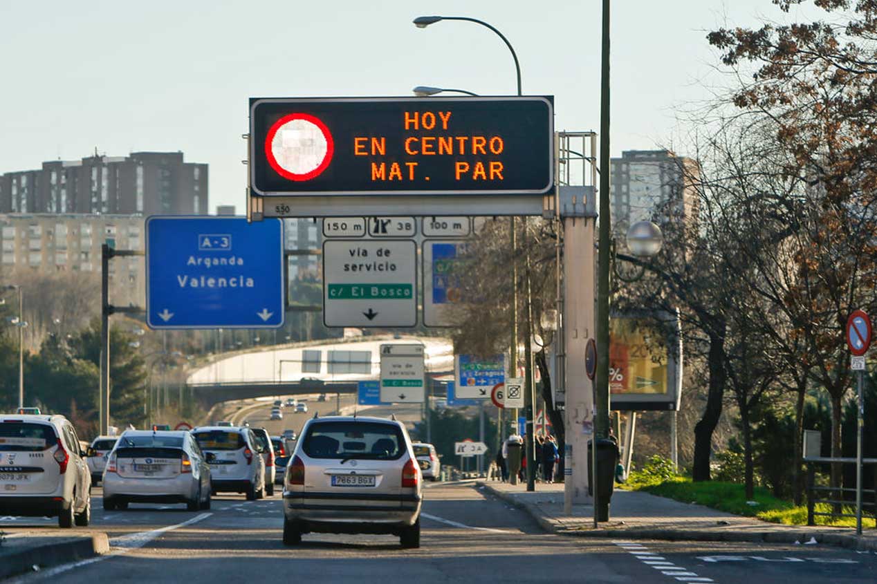 El día en el que en Madrid sólo circularon la mitad de los coches