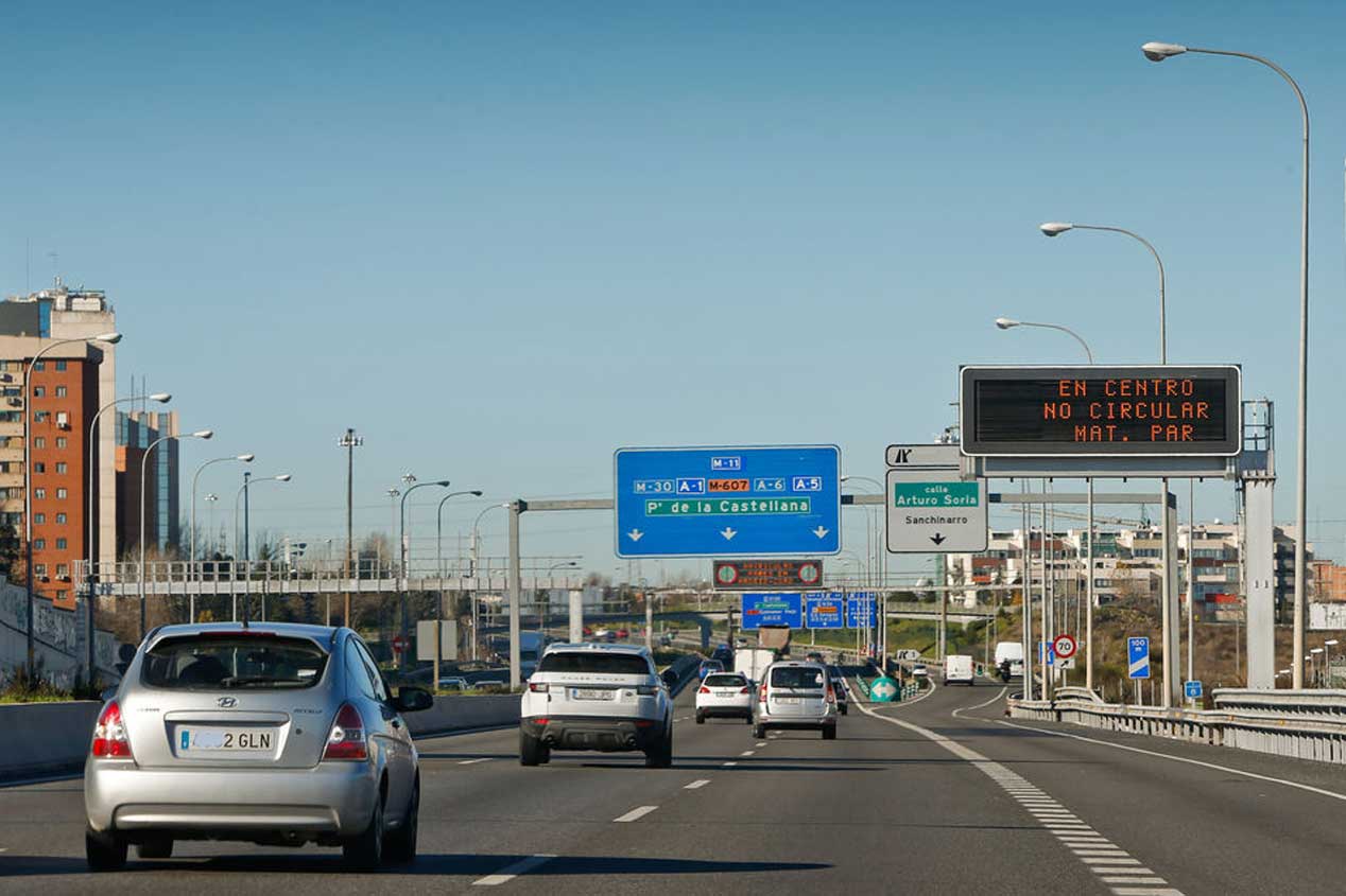 El día en el que en Madrid sólo circularon la mitad de los coches