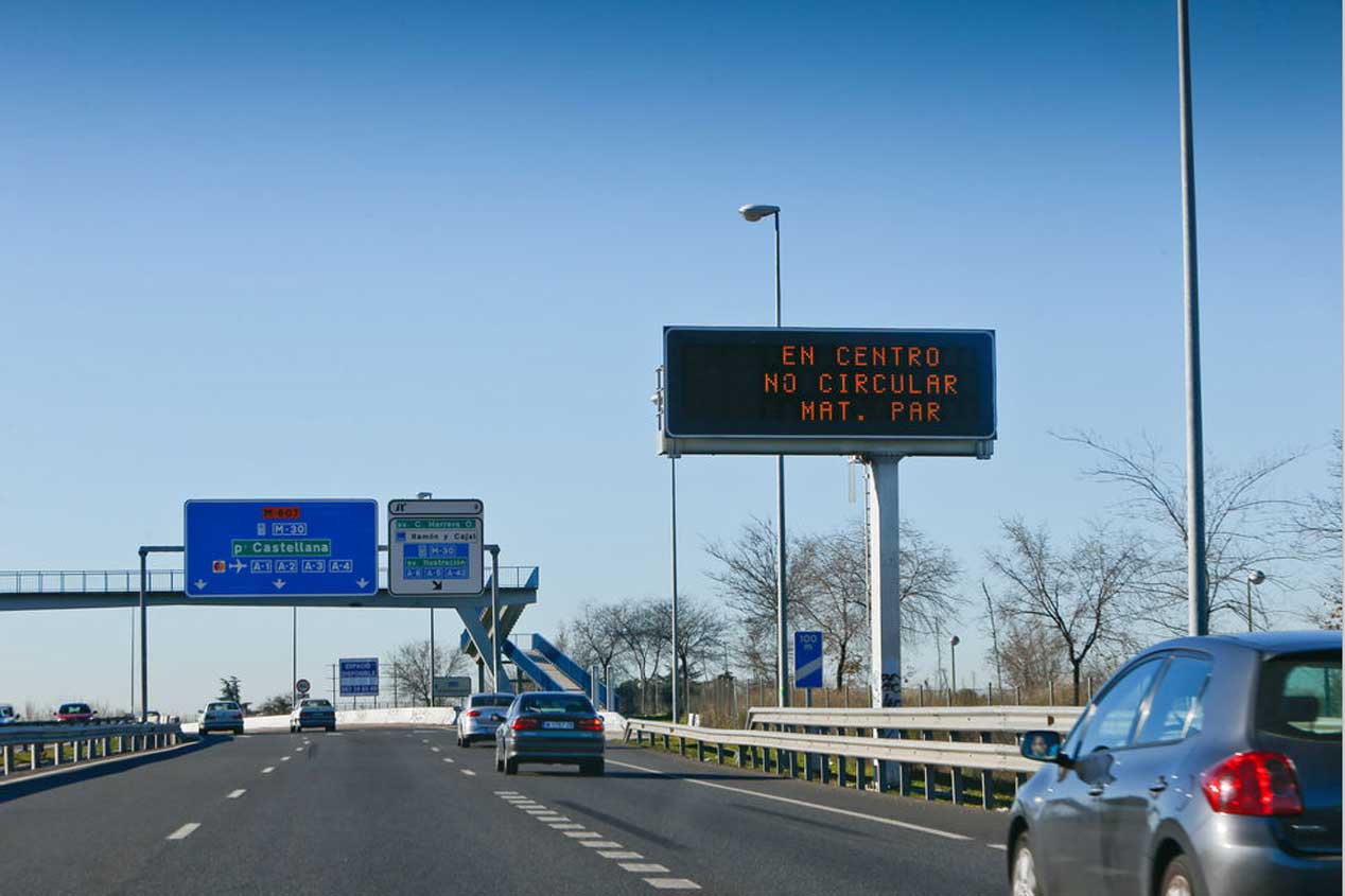 El día en el que en Madrid sólo circularon la mitad de los coches
