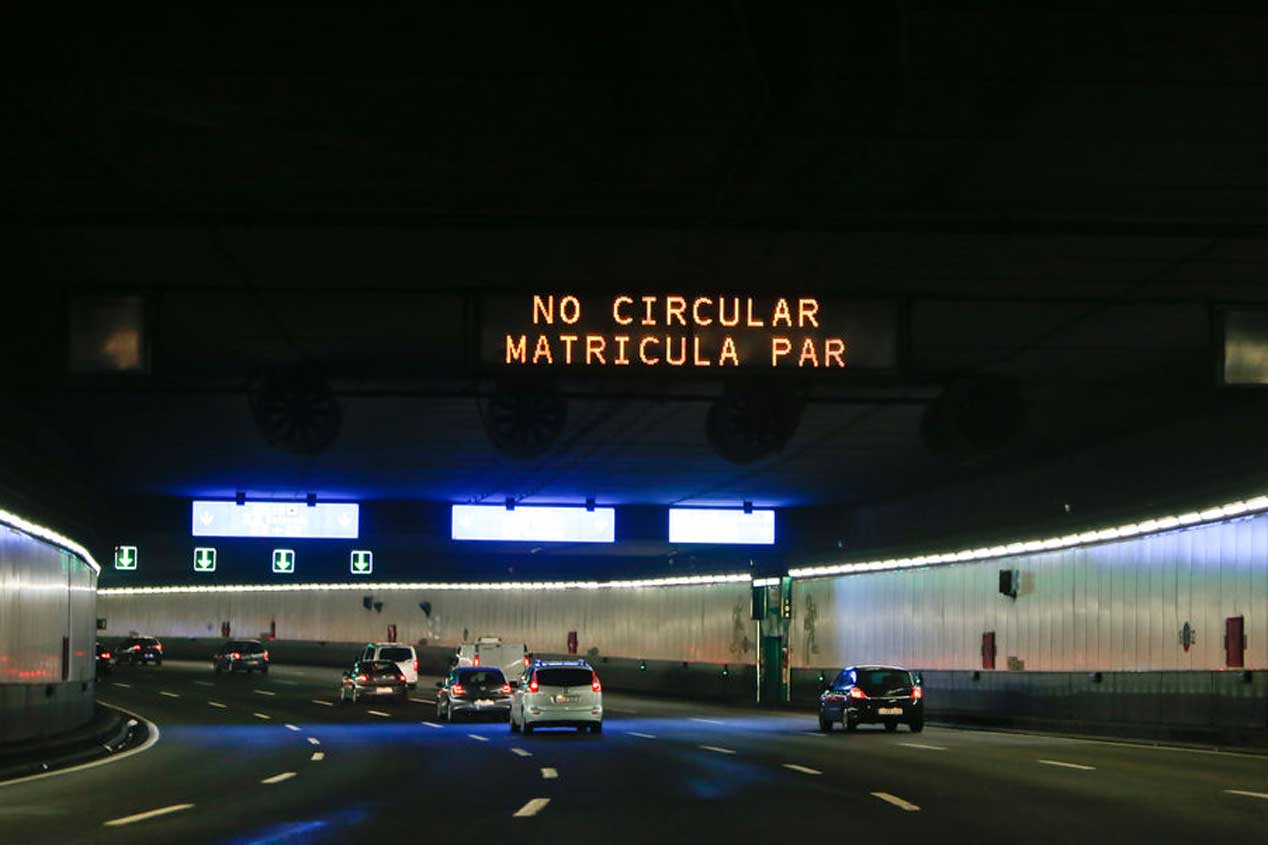 El día en el que en Madrid sólo circularon la mitad de los coches