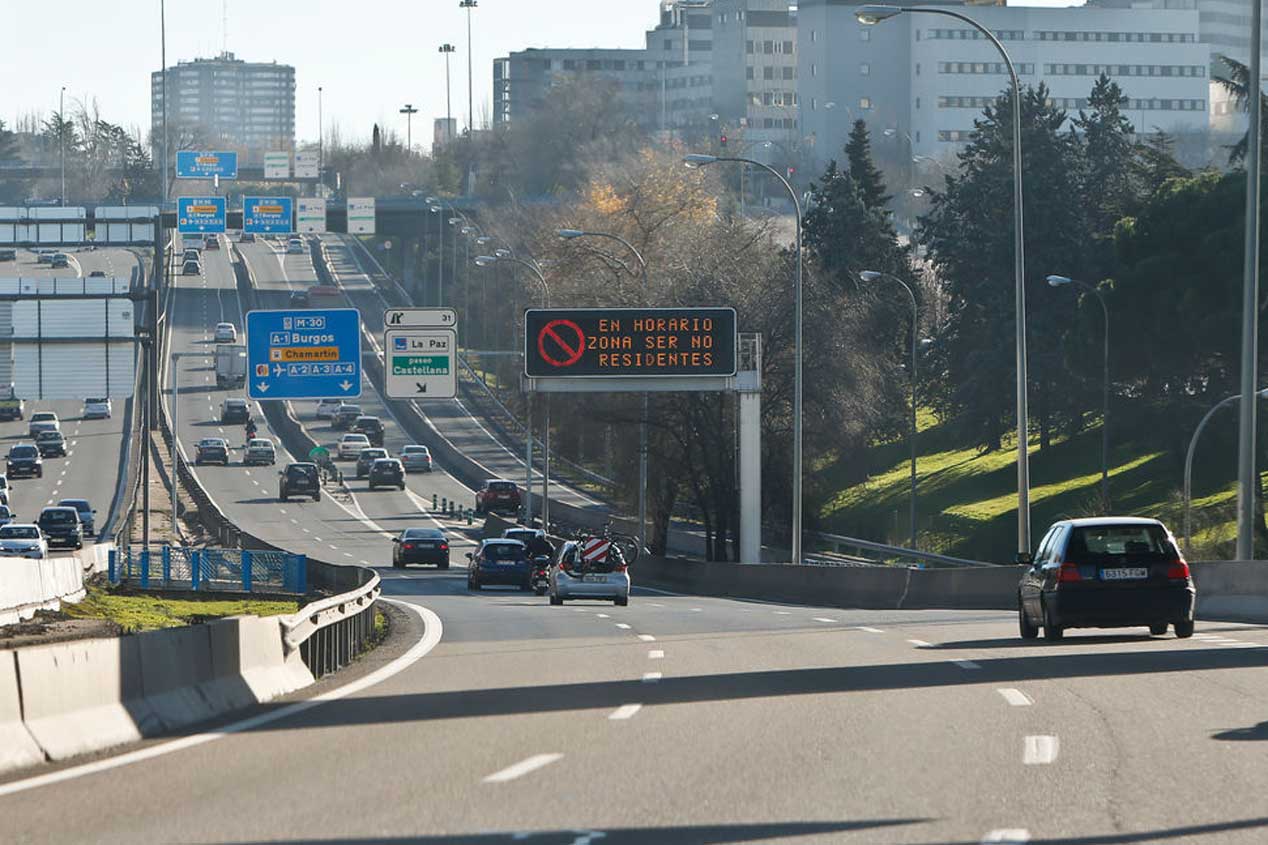 El día en el que en Madrid sólo circularon la mitad de los coches