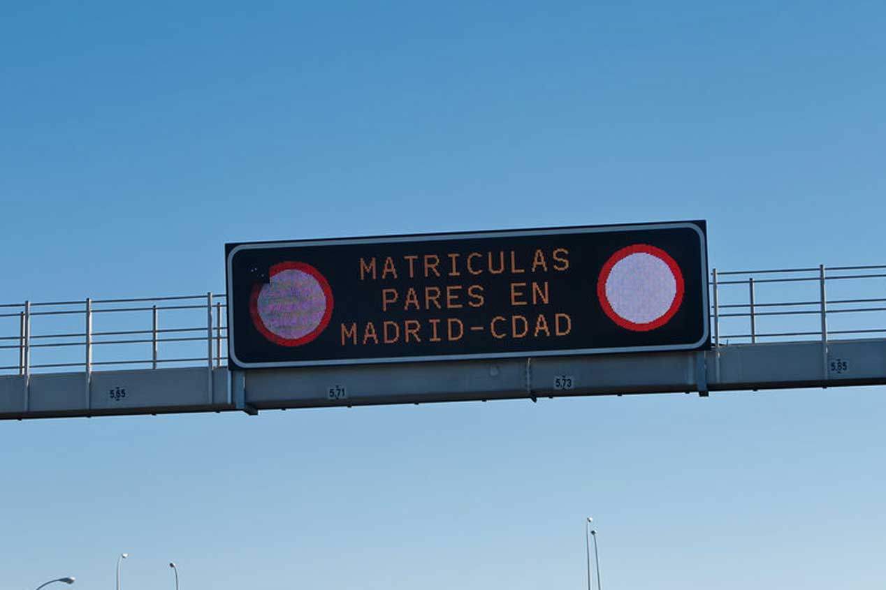 El día en el que en Madrid sólo circularon la mitad de los coches