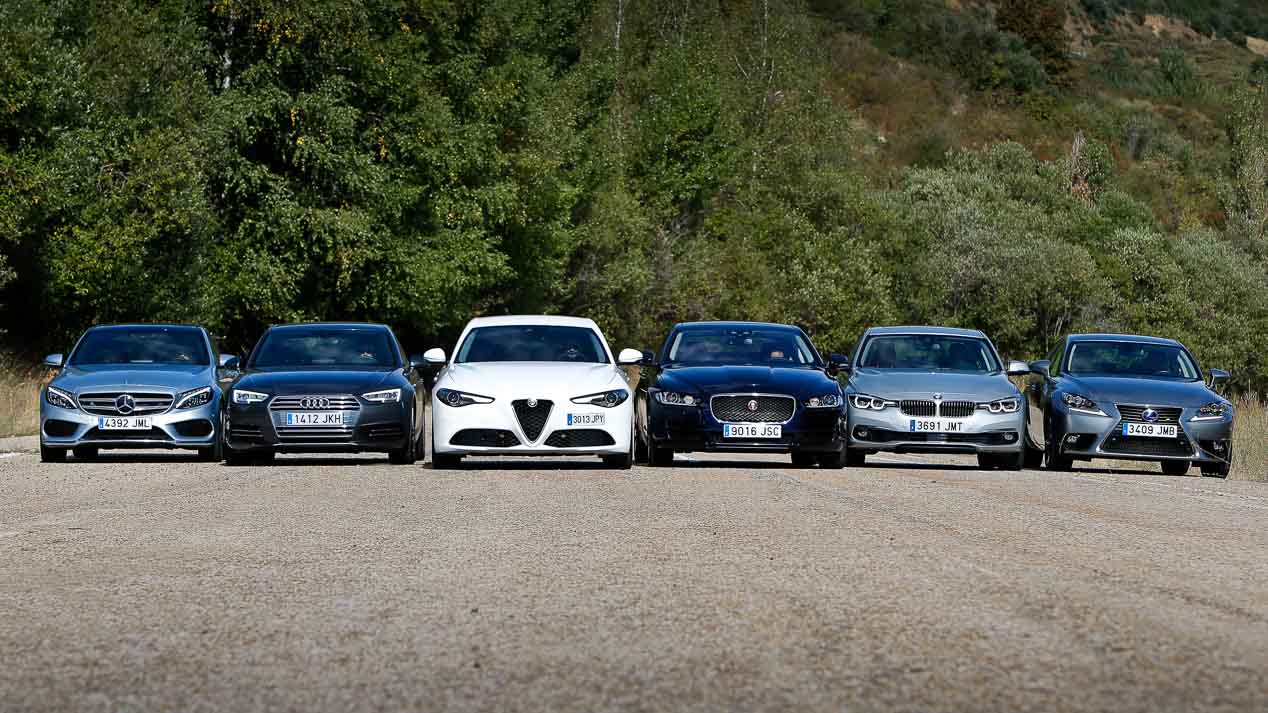 Alfa Romeo Giulia 2016 enfrentado a sus rivales
