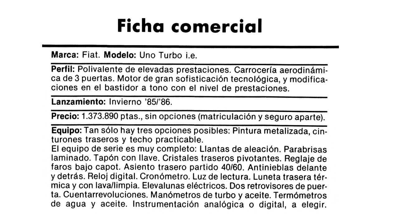 Fiat Uno Turbo, un deportivo mítico de los años 80