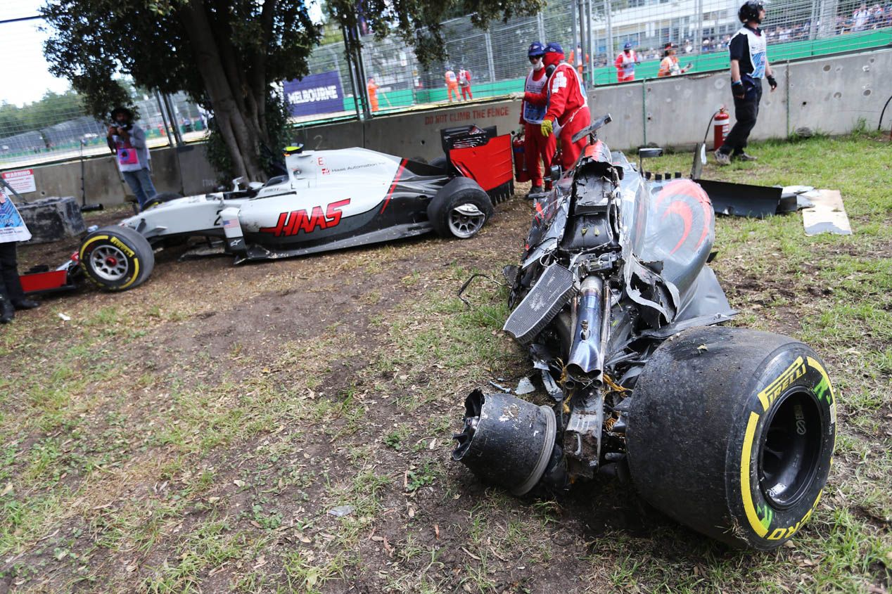 La FIA prueba el 'halo' tras el accidente de Alonso