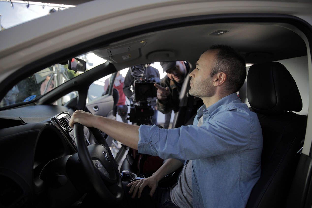 Andrés Iniesta, representante de la gama eléctrica de Nissan