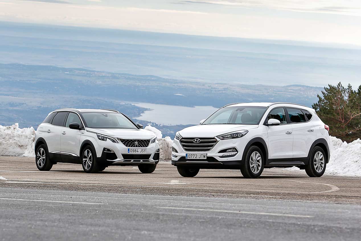 Hyundai Tucson 1.6 GDI vs Peugeot 3008 1.2 PureTech, a prueba