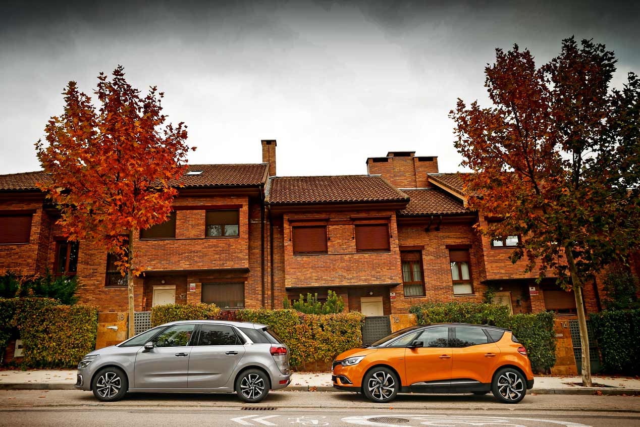 A prueba los Renault Scénic y Citroën C4 Picasso