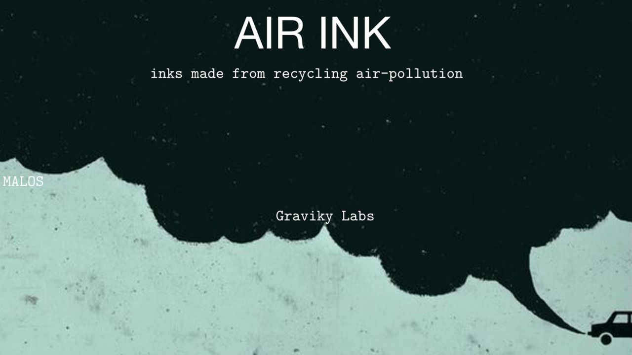Air-Ink: la tinta que sale de tu tubo de escape