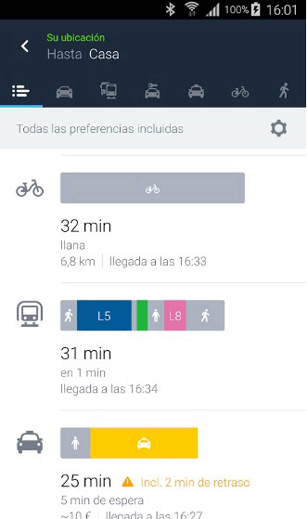 Aplicaciones de smartphones para evitar atascos, en fotos