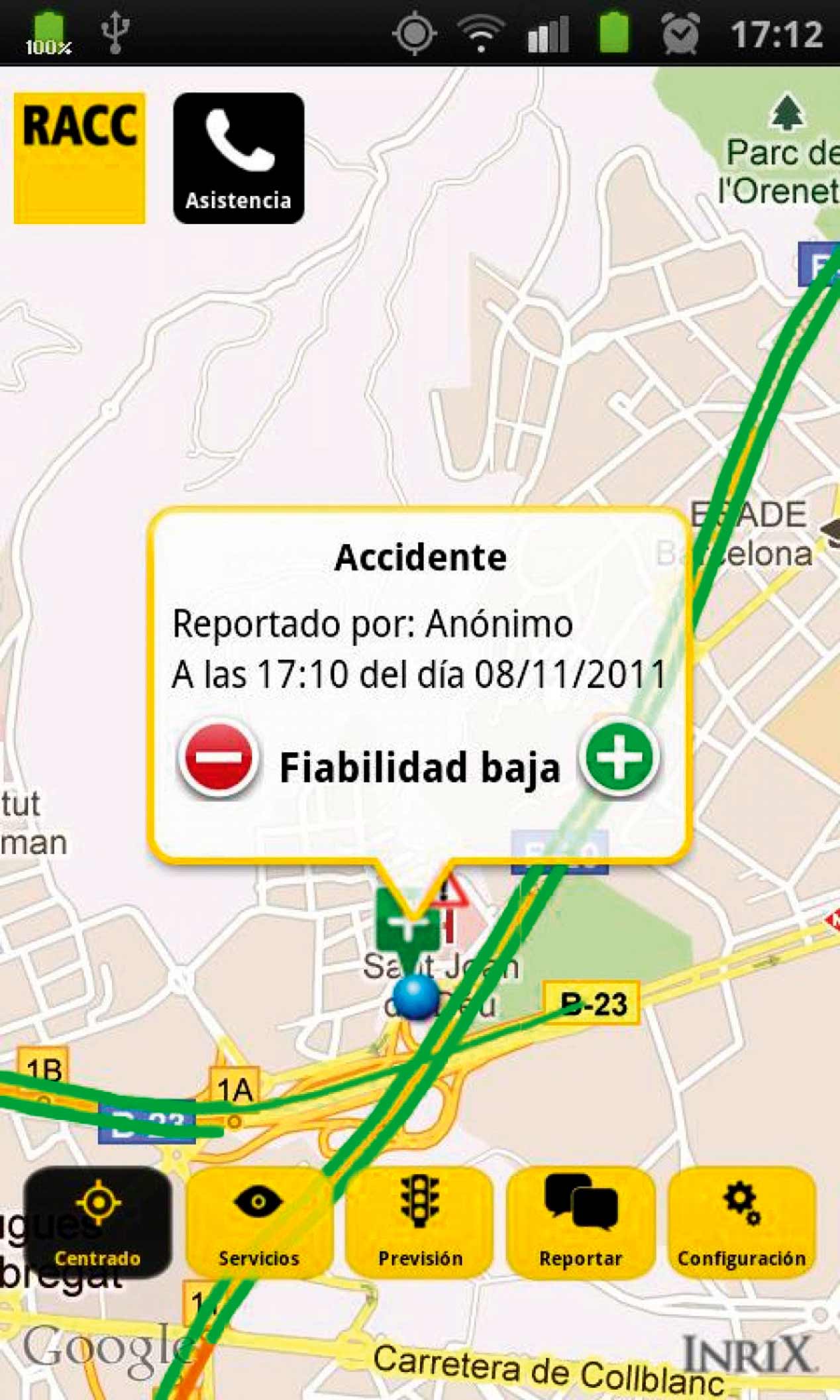 Aplicaciones de smartphones para evitar atascos, en fotos