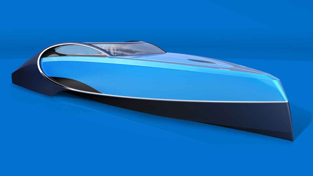 El Bugatti Chiron llega en forma de barco