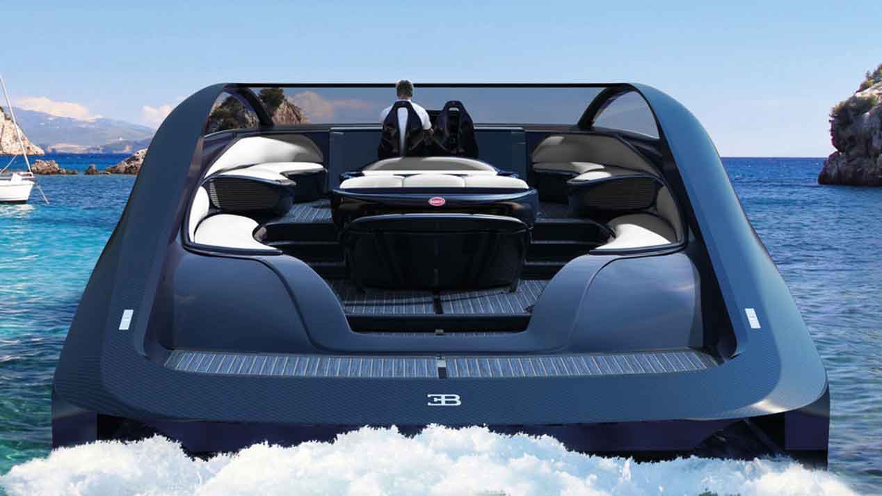 El Bugatti Chiron llega en forma de barco