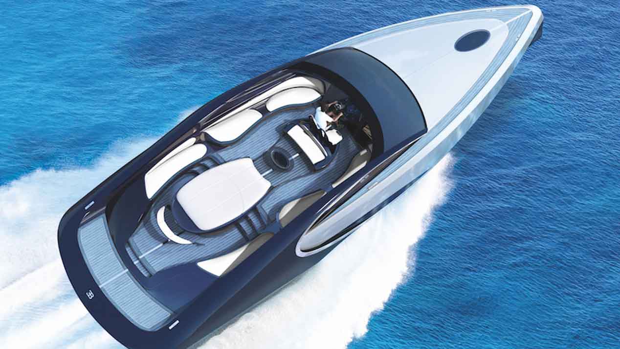 El Bugatti Chiron llega en forma de barco