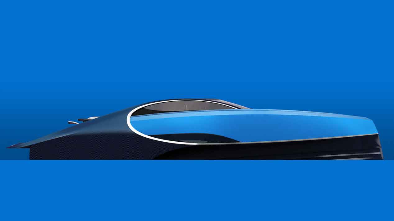 El Bugatti Chiron llega en forma de barco