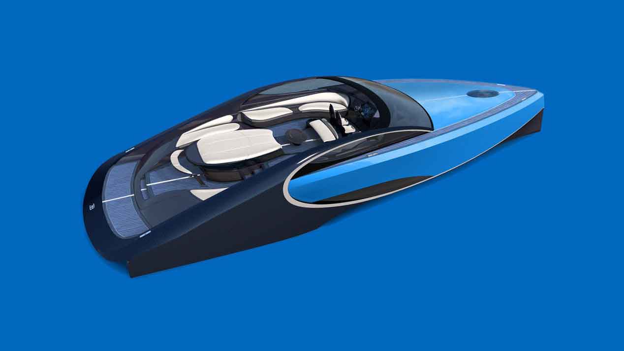 El Bugatti Chiron llega en forma de barco