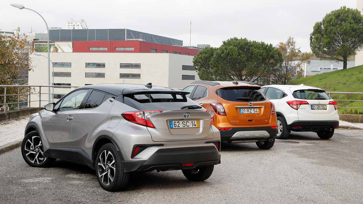 Comparativa SUV: Toyota C-HR vs Opel Mokka X vs Honda HR-V