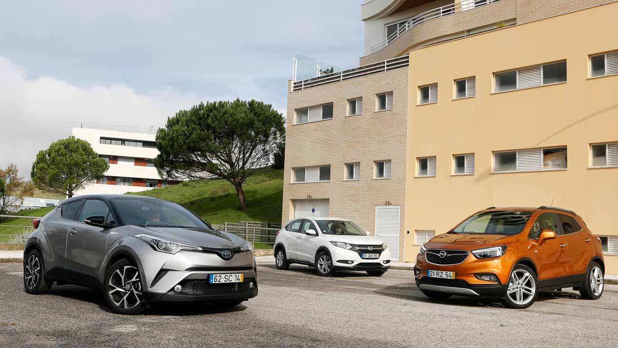 Comparativa SUV: Toyota C-HR vs Opel Mokka X vs Honda HR-V