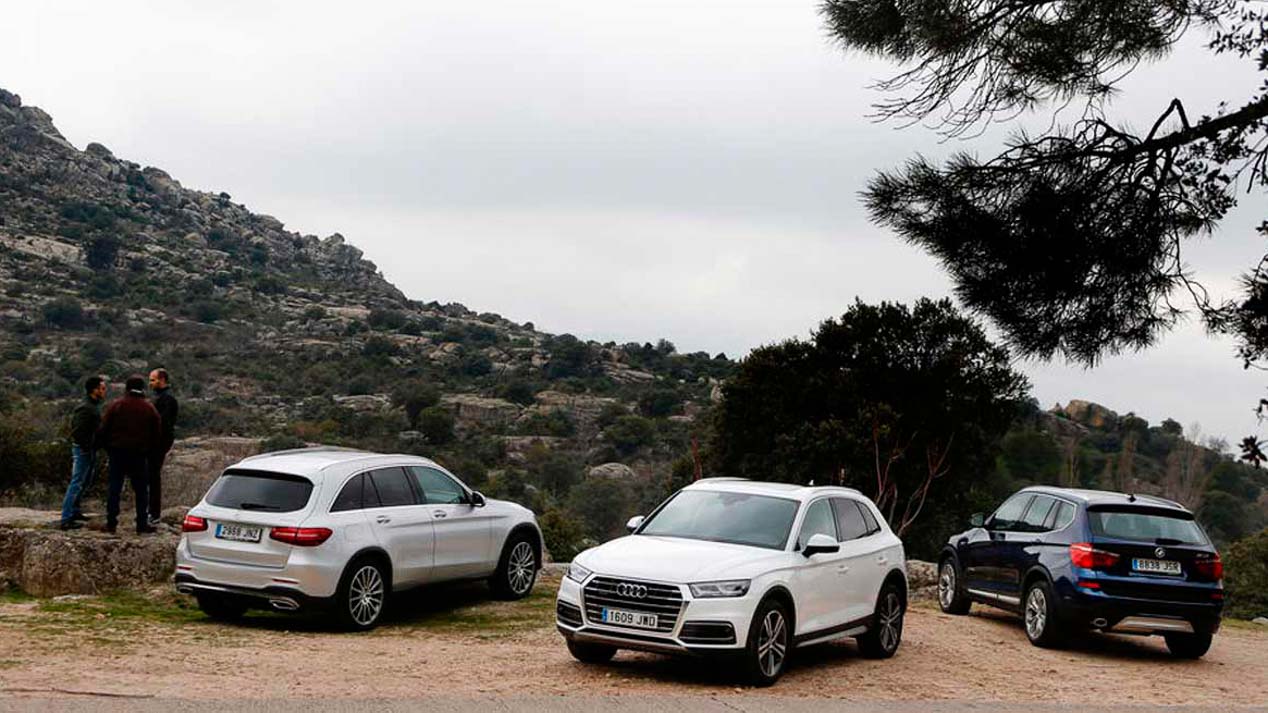 Audi Q5, BMW X3 y Mercedes GLC, en busca del mejor SUV premium compacto