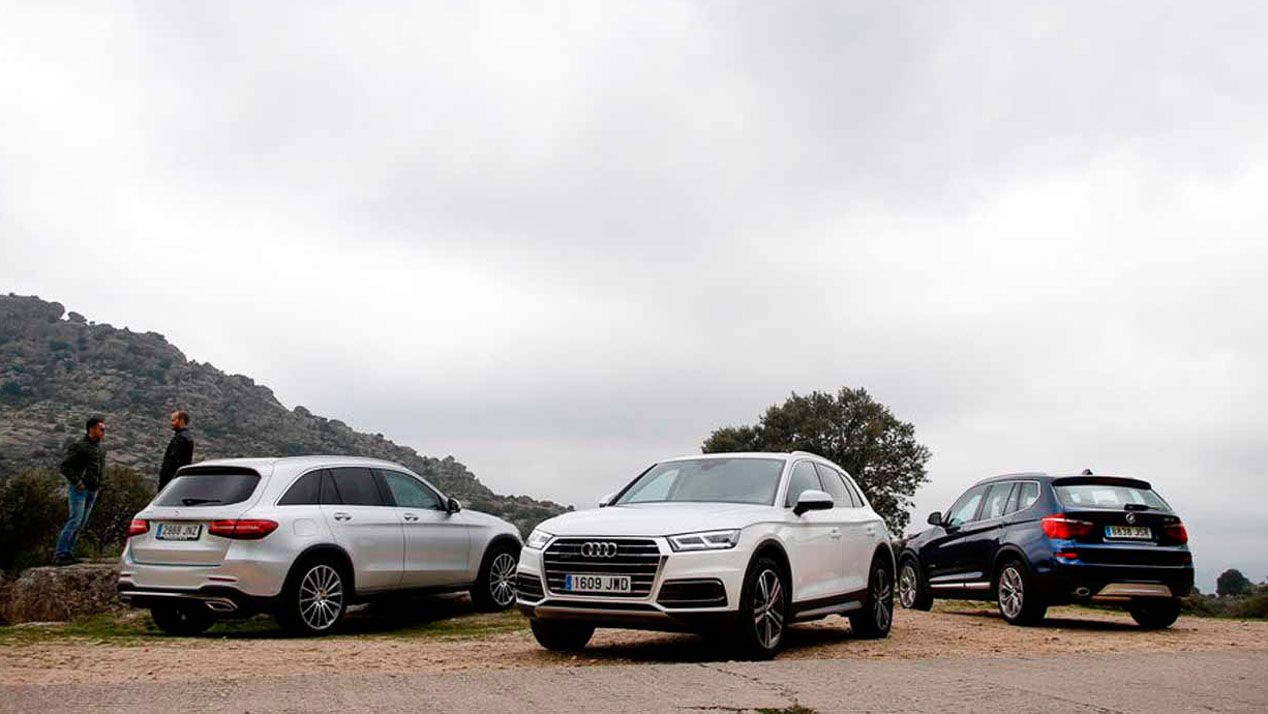 Audi Q5, BMW X3 y Mercedes GLC, en busca del mejor SUV premium compacto