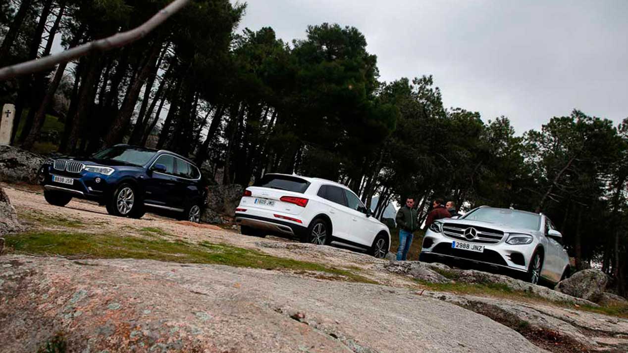 Audi Q5, BMW X3 y Mercedes GLC, en busca del mejor SUV premium compacto