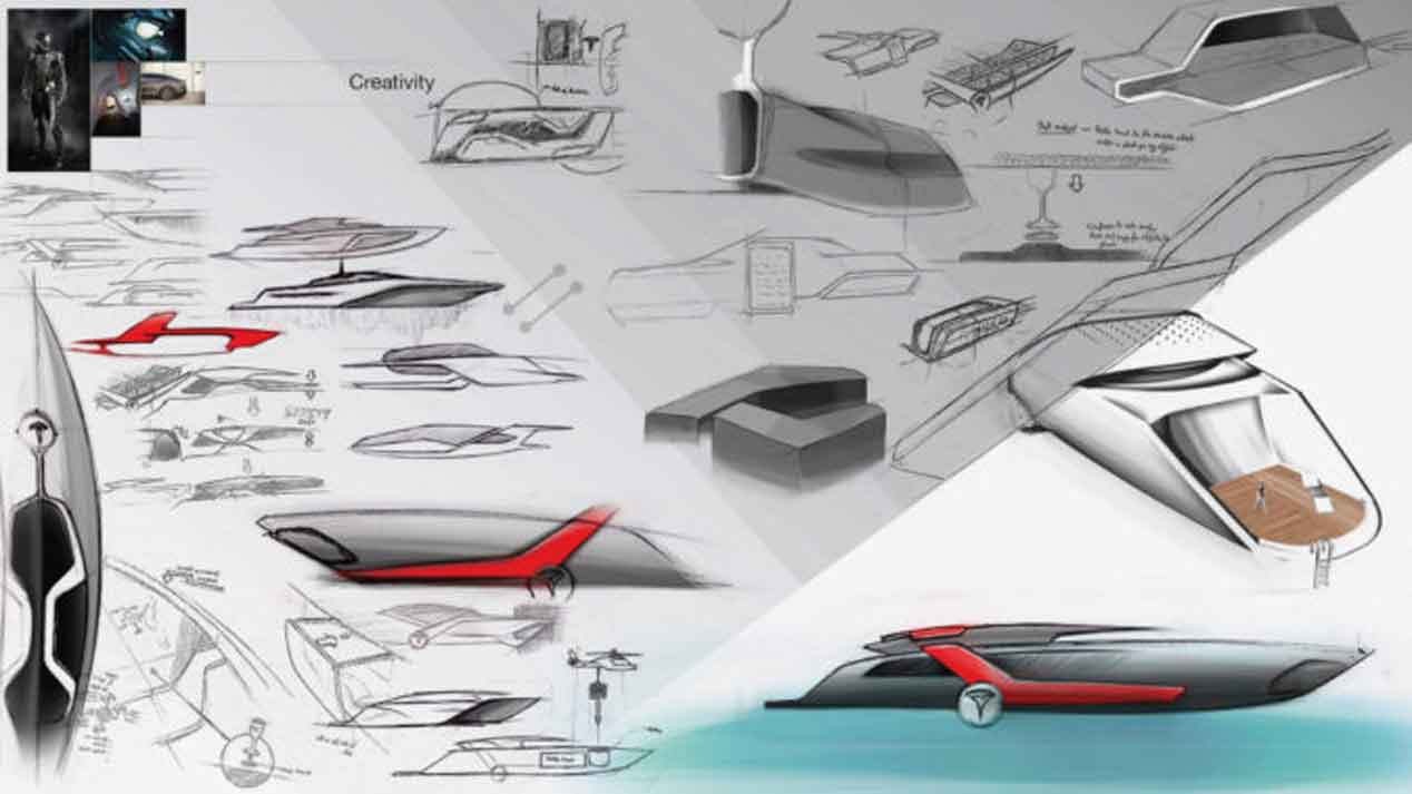 El Tesla hecho para navegar por el mar