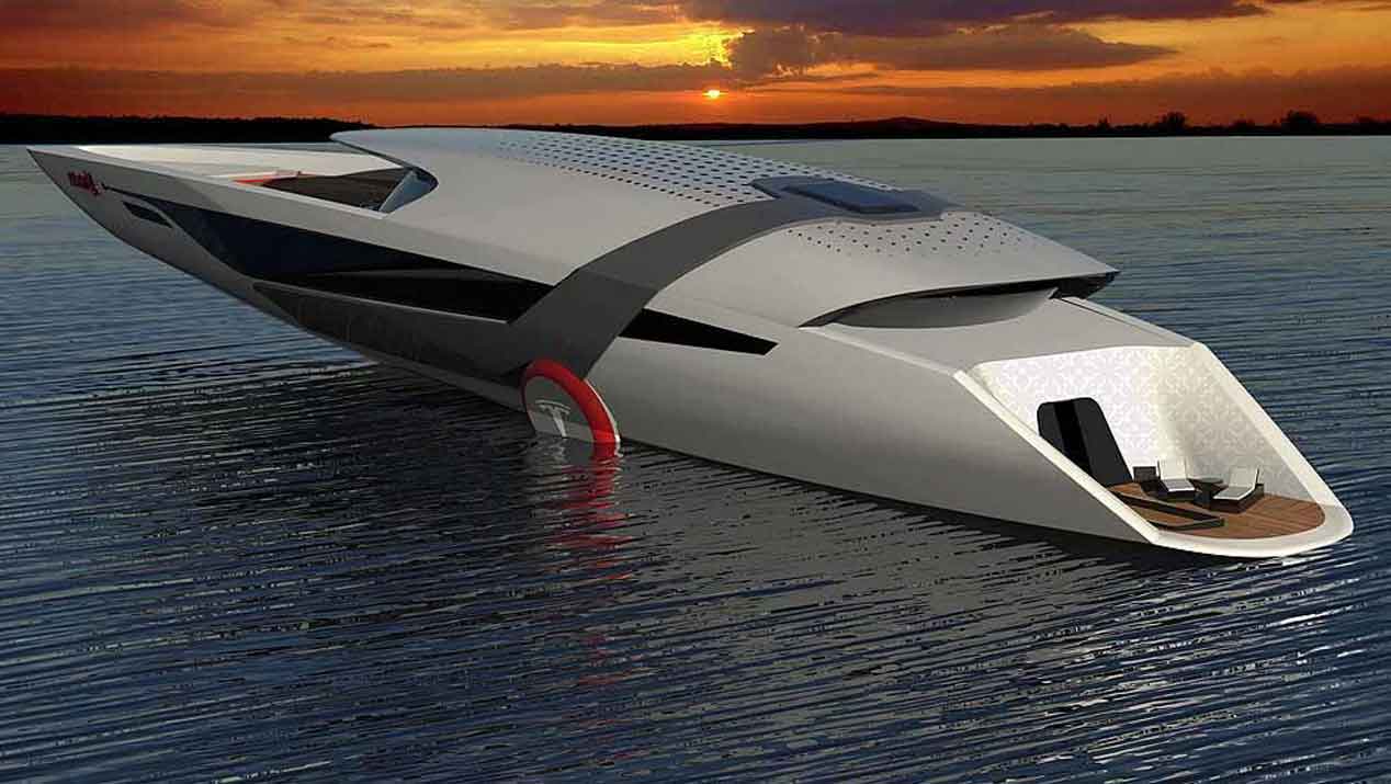 El Tesla hecho para navegar por el mar